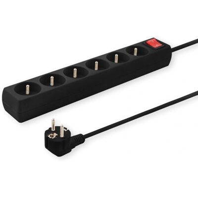 Savio LZ-01 Multicontacts - 5 Prises, 1.5m, 2500W, Type C, Avec Terre - Publicité Savio LZ-01 Multicontacts - 5 Prises, 1.5m, 2500W, Type C, Avec Terre - Publicité