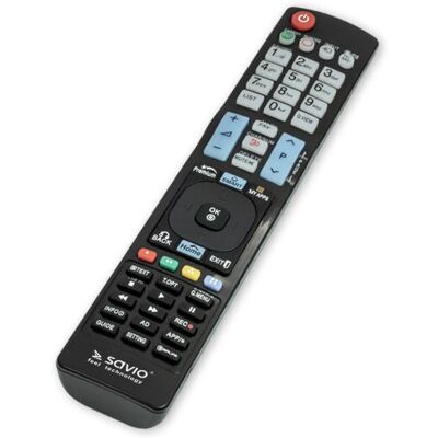 Savio RC-11 Control remoto IR inalámbrico - botones de TV Savio RC-11 Control remoto IR inalámbrico - botones de TV