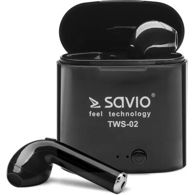 Savio TWS-02 Kabellose Bluetooth-Kopfhörer - Kopfhörer Savio TWS-02 Kabellose Bluetooth-Kopfhörer - Kopfhörer