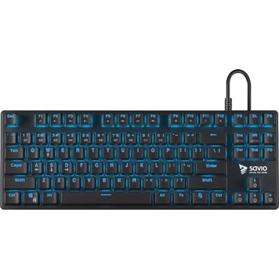 Savio Modell: SAVGH BLUE - Mechanisches Gaming-Tastatur - Schwarz & Blau Savio Modell: SAVGH BLUE - Mechanisches Gaming-Tastatur - Schwarz & Blau