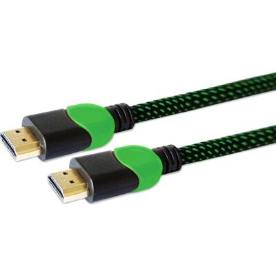 Savio GCL-06 HDMI-Kabel - 3m, Schwarz, Grün Savio GCL-06 HDMI-Kabel - 3m, Schwarz, Grün