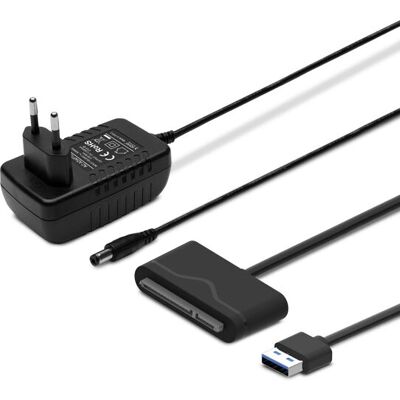 Savio AK-39 USB 3.0 SATA III Adapter - Schwarz Savio AK-39 USB 3.0 SATA III Adapter - Schwarz
