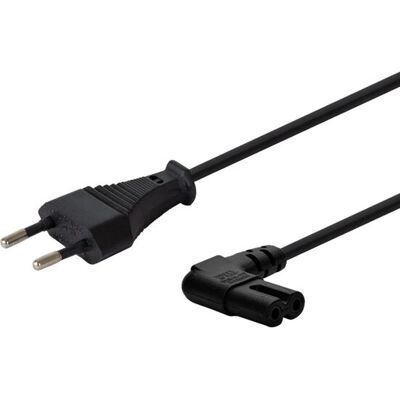 Savio CL-144 Virtajohto - 3 m, Kulmallinen, IEC E 2-pinninen Savio CL-144 Virtajohto - 3 m, Kulmallinen, IEC E 2-pinninen
