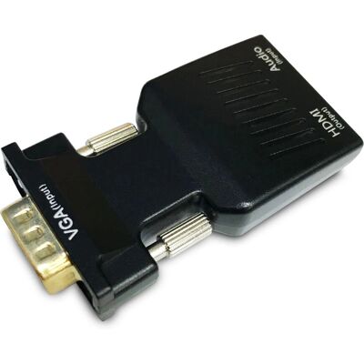 Savio CL-145 Videoadapter - HD-15 (VGA), mini-Phone stereo 3,5 mm, mini-USB Typ B auf HDMI - 1080p Savio CL-145 Videoadapter - HD-15 (VGA), mini-Phone stereo 3,5 mm, mini-USB Typ B auf HDMI - 1080p