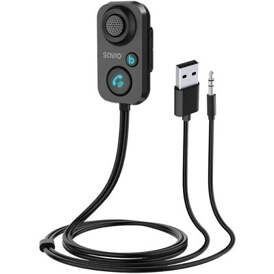 Savio TR-13 Bluetooth Audio Adapter - Mikrofon, Hands-Free, Czarny Savio TR-13 Bluetooth Audio Adapter - Mikrofon, Hands-Free, Czarny