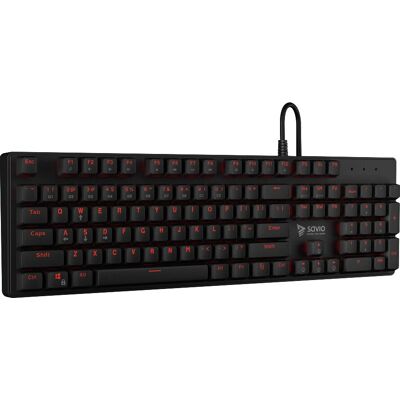 Savio Tempest RX Vollrot Gaming-Tastatur - Tastatur Savio Tempest RX Vollrot Gaming-Tastatur - Tastatur