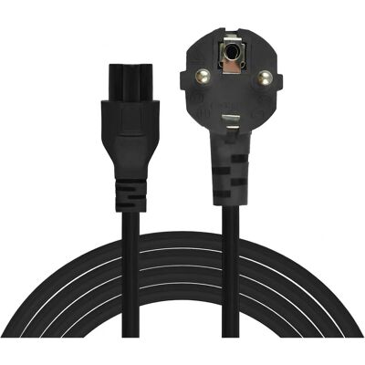 Savio Stromkabel - C5 3m - Schwarz - IEC 60320 Savio Stromkabel - C5 3m - Schwarz - IEC 60320