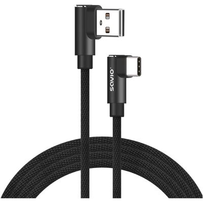 SAVIO - CL-164 - USB-C zu USB-A - 2m - Cable SAVIO - CL-164 - USB-C zu USB-A - 2m - Cable