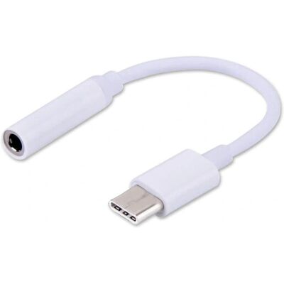 Savio AK-35 Weiß 0,12 m USB C 3,5mm Handy-Kabel Savio AK-35 Weiß 0,12 m USB C 3,5mm Handy-Kabel