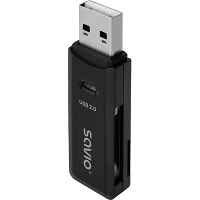 Savio AK-63 USB Kartenleser - Kompatibel mit SD, microSD, USB 2.0 Savio AK-63 USB Kartenleser - Kompatibel mit SD, microSD, USB 2.0