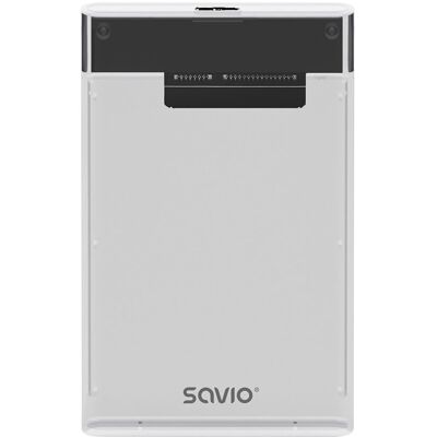 Savio AK-66 Carcasa pentru HDD/SSD de 2,5" - Negru, Transparent Savio AK-66 Carcasa pentru HDD/SSD de 2,5" - Negru, Transparent
