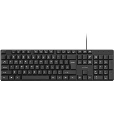 Savio KB-01 Tastatur - Zwart - Home/Office USB QWERTY US Englisch Savio KB-01 Tastatur - Zwart - Home/Office USB QWERTY US Englisch