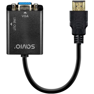Savio AK-76 Video Kabel Adapter - HDMI zu VGA Savio AK-76 Video Kabel Adapter - HDMI zu VGA