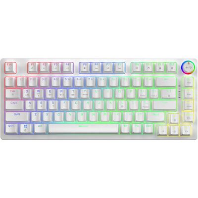 Savio Phenix Weiße Gateron Yellow Tastatur - Gaming, USB & Bluetooth Savio Phenix Weiße Gateron Yellow Tastatur - Gaming, USB & Bluetooth