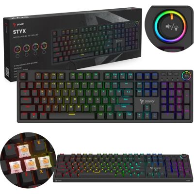 Savio - STYX - Outemu Peach Leise - Hot Swap - Keyboard Savio - STYX - Outemu Peach Leise - Hot Swap - Keyboard
