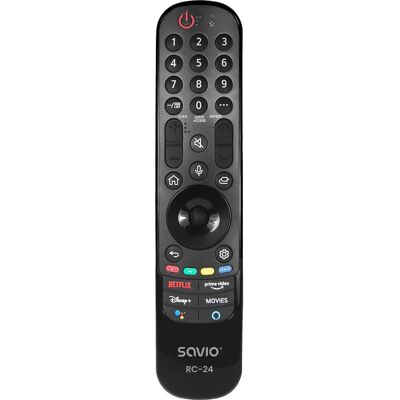 Savio RC-24 Pilot - IR Bezprzewodowy TV - Uniwersalne Przyciski Savio RC-24 Pilot - IR Bezprzewodowy TV - Uniwersalne Przyciski