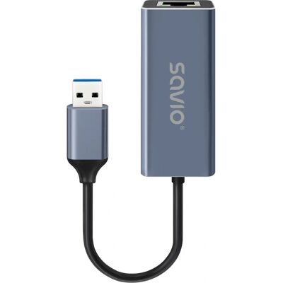 Savio AK-83 Ethernet-Adapter - RJ-45 Schnittstelle Savio AK-83 Ethernet-Adapter - RJ-45 Schnittstelle