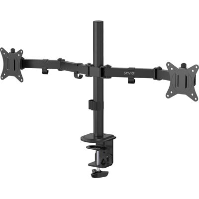 Savio UM-03 Monitor Stojak - Regulowana Wysokość, Zarządzanie Kablami, VESA 10x10 cm Savio UM-03 Monitor Stojak - Regulowana Wysokość, Zarządzanie Kablami, VESA 10x10 cm