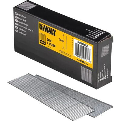 DeWALT DNBT 18GA Galvanized Nails - 5000 pcs DeWALT DNBT 18GA Galvanized Nails - 5000 pcs