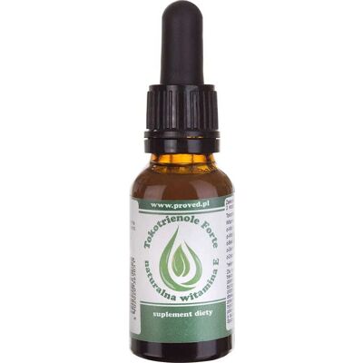 FORTE Flüssige Tocotrienole Natürliches Vitamin E - 20ml, 550 Tropfen FORTE Flüssige Tocotrienole Natürliches Vitamin E - 20ml, 550 Tropfen
