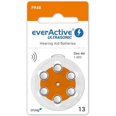 Piles auditives Everactive PA13 - Pack de 60 - Publicité Piles auditives Everactive PA13 - Pack de 60 - Publicité
