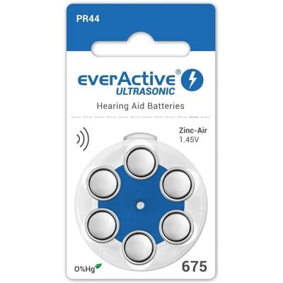 Piles auditives ULTRASONIC 675 - 6 pièces - Publicité Piles auditives ULTRASONIC 675 - 6 pièces - Publicité