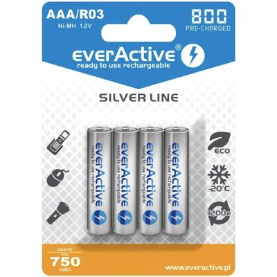 Everactive EVHRL03-800 Przetaktowywana bateria AAA - Bateria Everactive EVHRL03-800 Przetaktowywana bateria AAA - Bateria