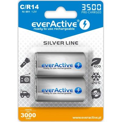 Everactive EVHRL14-3500 Household Battery - Rechargeable NiMH Everactive EVHRL14-3500 Household Battery - Rechargeable NiMH