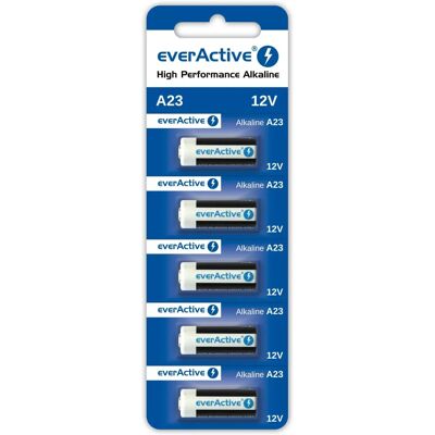 EverActive A23 Hochleistungs-Alkalibatterien 12V - 5 Stück EverActive A23 Hochleistungs-Alkalibatterien 12V - 5 Stück