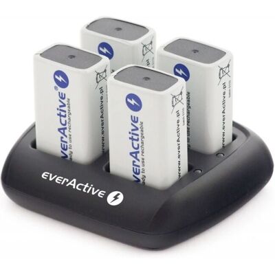Everactive NC109 Akku Ladegerät - 9V NiMH - Kompakt - Zuverlässig Everactive NC109 Akku Ladegerät - 9V NiMH - Kompakt - Zuverlässig