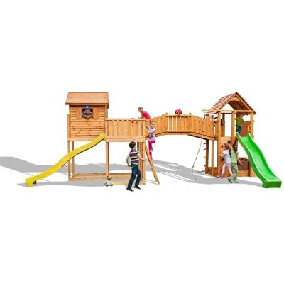 Fungoo Spielturm Maxi Set Sized Plaza - Kinderspielhaus Fungoo Spielturm Maxi Set Sized Plaza - Kinderspielhaus