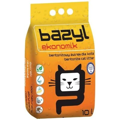 Bazyl Economisch - Braune Bentonite-Katzengranulat - 10 L Bazyl Economisch - Braune Bentonite-Katzengranulat - 10 L