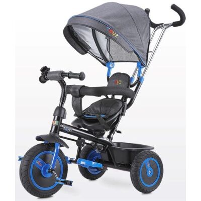 Toyz Buzz Tricycle Bleu - Pare-soleil Réglable et Poignée Parentale - Publicité Toyz Buzz Tricycle Bleu - Pare-soleil Réglable et Poignée Parentale - Publicité