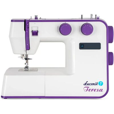 Łucznik Teresa Nähmaschine - Weiß-Lila - Nähmaschine Łucznik Teresa Nähmaschine - Weiß-Lila - Nähmaschine