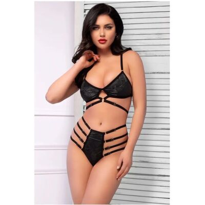 Ensemble de Lingerie CR4637 à motif serpent - S Ensemble de Lingerie CR4637 à motif serpent - S