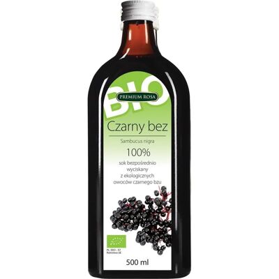 Premium Różowy Sok z Czarnym Bzem - Bez Cukru Premium Różowy Sok z Czarnym Bzem - Bez Cukru