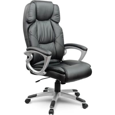 Sofotel Eago Silla de Oficina Negra - Ergonómica, Eco-cuero, Inclinación Ajustable Sofotel Eago Silla de Oficina Negra - Ergonómica, Eco-cuero, Inclinación Ajustable