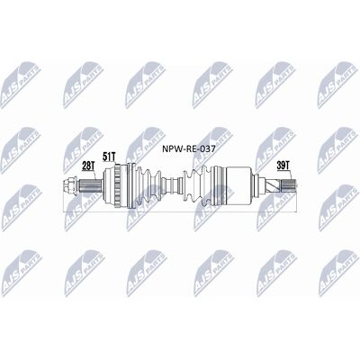 Nissan Interstar Drive Shaft - Suitable for Nissan Interstar Nissan Interstar Drive Shaft - Suitable for Nissan Interstar