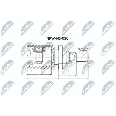 Set de articulații ale arborelui de transmisie Nissan Navara NP3 - Partea cutiei de viteze Set de articulații ale arborelui de transmisie Nissan Navara NP3 - Partea cutiei de viteze