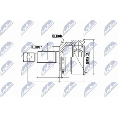 NTY NPZ-SB-010 Driveshaft Kobling til Subaru Impreza - Kobling NTY NPZ-SB-010 Driveshaft Kobling til Subaru Impreza - Kobling