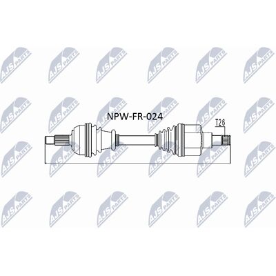 Ford Focus Antriebswelle - Links Vorderachse - OEM-Kompatibel Ford Focus Antriebswelle - Links Vorderachse - OEM-Kompatibel