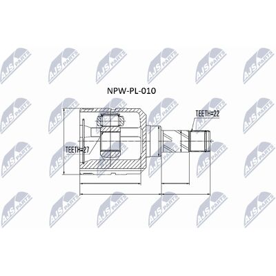 NTY NPW-PL-010 Set de articulații pentru axul de transmisie Opel - Ambele părți NTY NPW-PL-010 Set de articulații pentru axul de transmisie Opel - Ambele părți