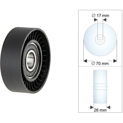 Galets de guidage NTY pour Chrysler 300c - Courroie trapézoïdale - Durable - Publicité Galets de guidage NTY pour Chrysler 300c - Courroie trapézoïdale - Durable - Publicité