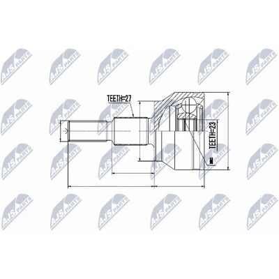 NTY NPZ-FR-049 Articulatie ax de transmisie pentru Ford Focus 3 C-Max NTY NPZ-FR-049 Articulatie ax de transmisie pentru Ford Focus 3 C-Max