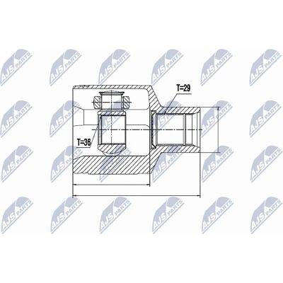 Set de articulatii pentru arborele de transmisie Nty pentru Jeep Commander Grand - 36 dinți interni, 29 dinți externi - Față dreaptă Set de articulatii pentru arborele de transmisie Nty pentru Jeep Commander Grand - 36 dinți interni, 29 dinți externi - Față dreaptă