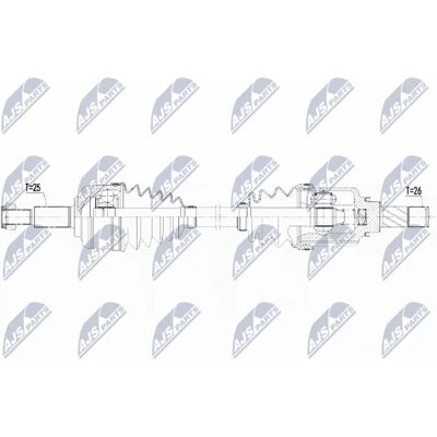 NTY NPW-RE-113 Drive Shaft - Front Right 917mm NTY NPW-RE-113 Drive Shaft - Front Right 917mm