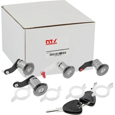 NTY - Set de cilindri de încuietoare pentru Renault Master 2, Opel Movano, Nissan Interstar - Uși frontale, spate, glisante NTY - Set de cilindri de încuietoare pentru Renault Master 2, Opel Movano, Nissan Interstar - Uși frontale, spate, glisante