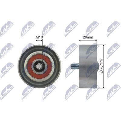 NTY Spännrulle Hyundai KIA - 69,9mm Plast NTY Spännrulle Hyundai KIA - 69,9mm Plast