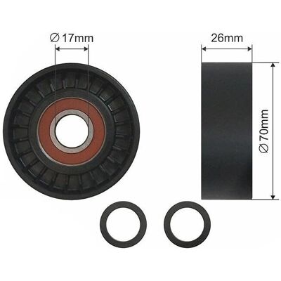 NTY RNK-BM-004 - Rola de tensiune pentru BMW 3, 5, 6, 7, X3, X5 NTY RNK-BM-004 - Rola de tensiune pentru BMW 3, 5, 6, 7, X3, X5