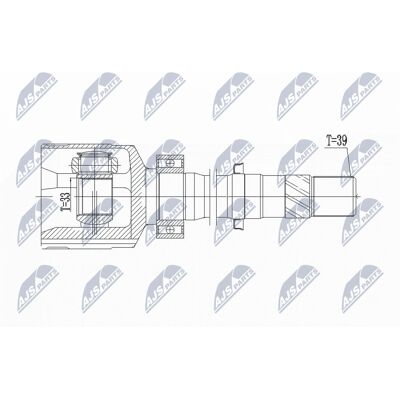 NTY NPWRE076 Set articulație axa față dreaptă pentru Renault Talisman - Set NTY NPWRE076 Set articulație axa față dreaptă pentru Renault Talisman - Set